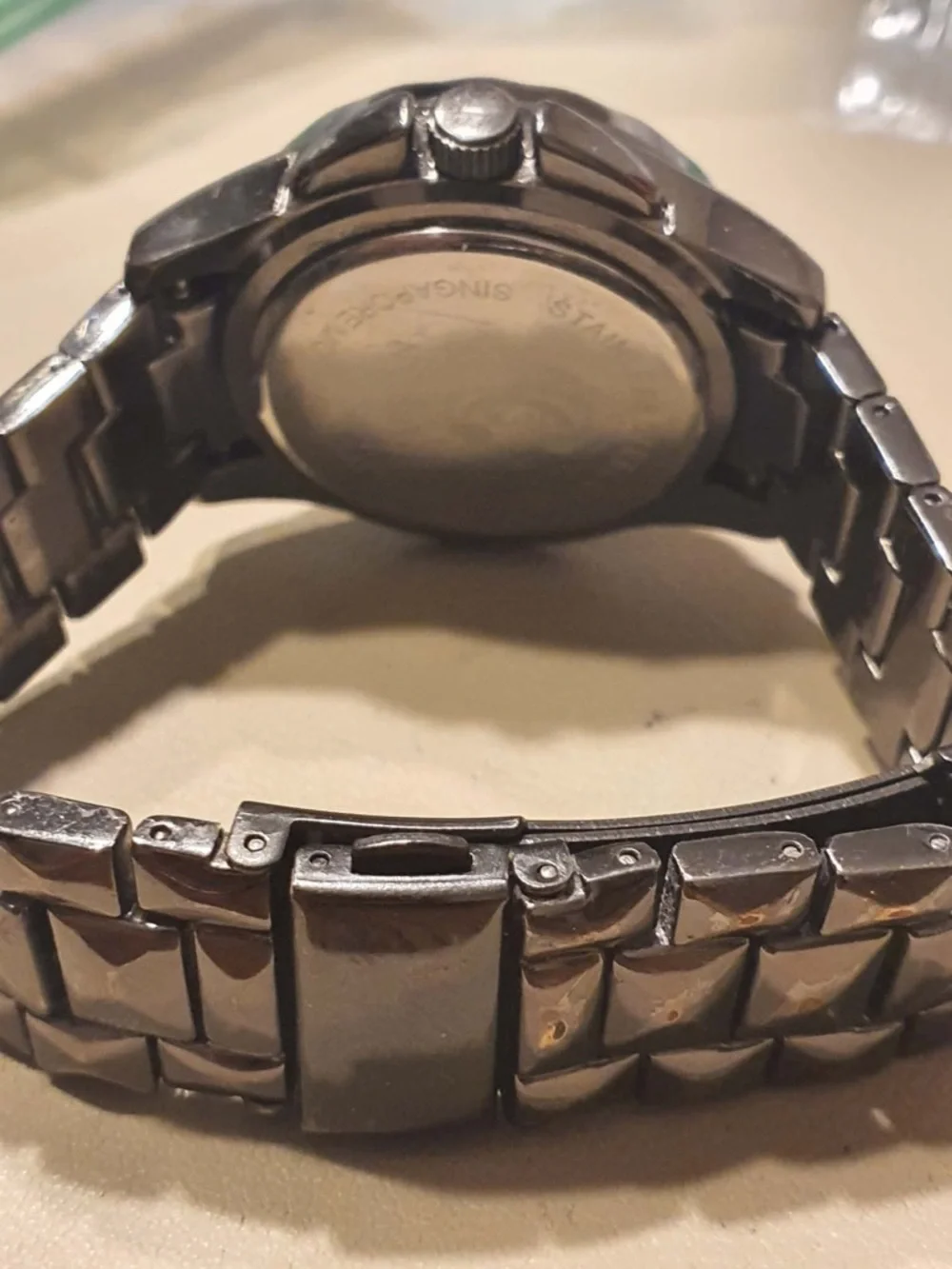 🦋10/$20🦋 Charming Charlie #5910 Black Stainless Steel Women's Watch